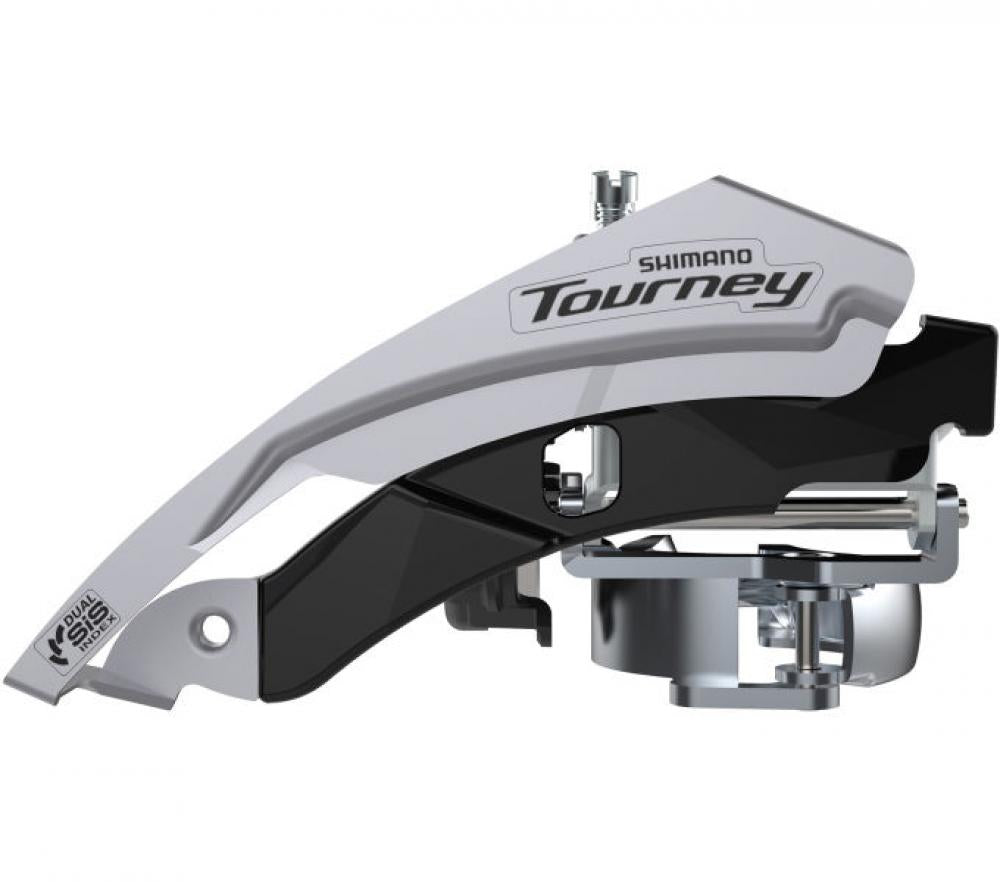 SHIMANO Umwerfer TOURNEY FD-TY600 3-fach 63-66° - Zuverlässiger Frontumwerfer für Trekking- und Citybikes
