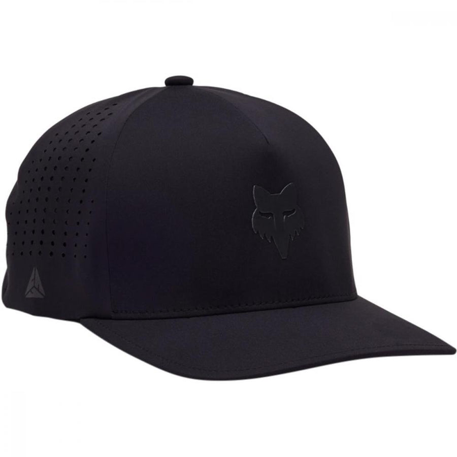 Fox Adapt Hat Black - Performance-Cap Gr. S/M, TruDri-Gewebe, atmungsaktiv, schnelltrocknend, leichtes Stretchmaterial