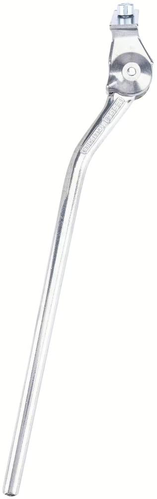 Pletscher Seitenständer 28 Zoll - klassischer Aluminium-Fahrradständer zur Montage an Ständerplatte, robust und standfest, poliert, silber