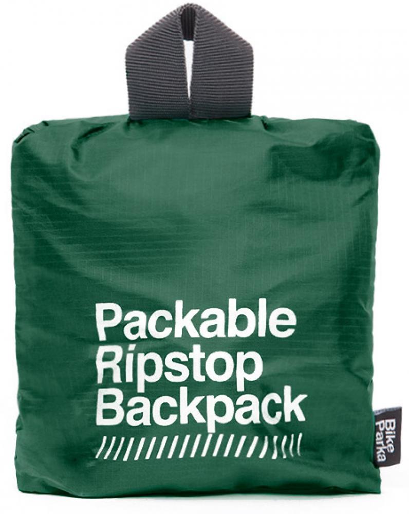 BikeParka Rucksack BACKPACK One Size Green - ultraleichter, robuster Tagesrucksack