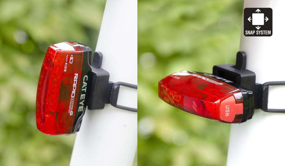CATEYE Beleuchtungskit GVolt 60 Kit HL-EL550GNRC 60 - starkes StVZO-Fahrradlichtset für Alltag & Sport