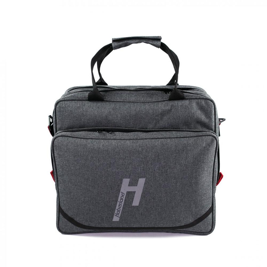 Haberland Frontträger-Tasche Office anthrazit - geräumige Laptop- & Bürotasche für KLICKfix