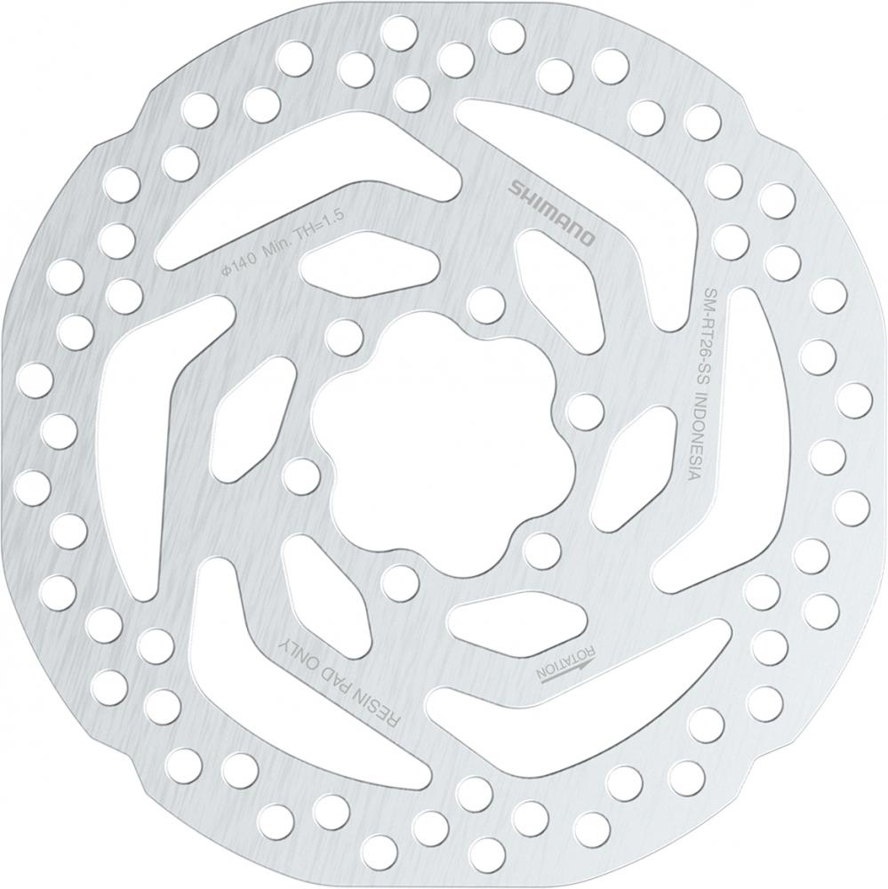 SHIMANO Bremsscheibe SM-RT26 140mm, 6L Bremsscheibe - 140mm, 6L