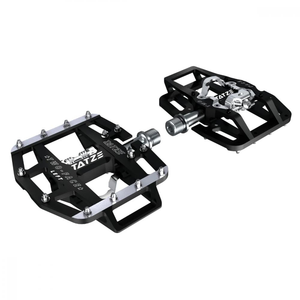 Tatze Two-Face MTB Hybrid Pedale  Robuste Kombipedale mit 14 austauschbaren Pins, Cr-Mo-Achse, CNC-gefrästem Aluminiumkörper, ideal für …