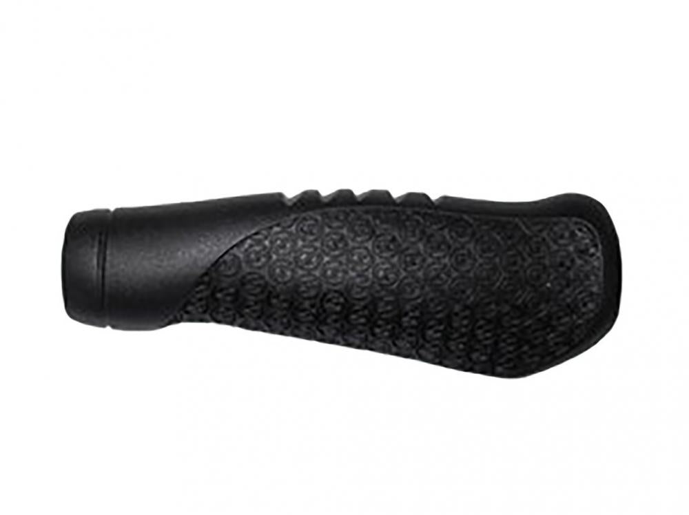 Schwarzer SRAM Comfort Fahrradgriff, 133 mm, ergonomisch mit griffiger Textur für optimalen Halt.