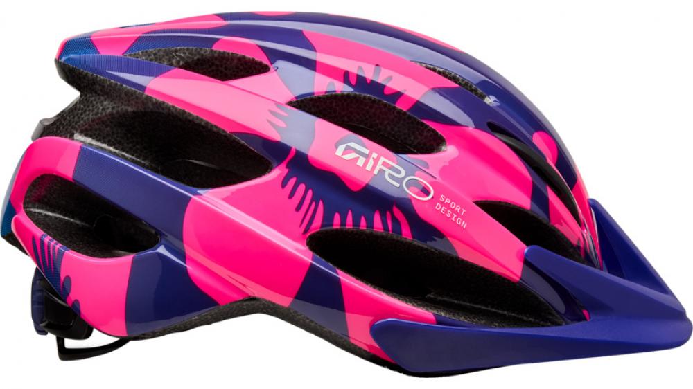 Giro Raze berry/blue flowers UY
