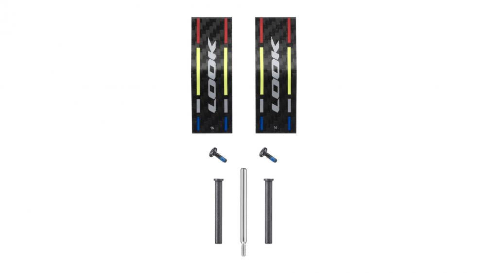 Look Keo Blade 16 Nm Kit - Carbon Pedalplatten Upgrade für Rennrad, Aerodynamik, hohe Steifigkeit, inkl. Montagezubehör