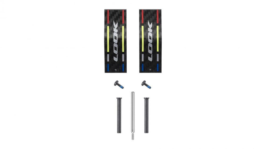 Look Keo Blade 16 Nm Kit - Carbon Pedalplatten Upgrade für Rennrad, Aerodynamik, hohe Steifigkeit, inkl. Montagezubehör
