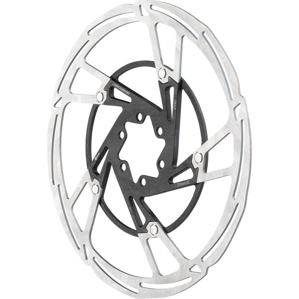 Jagwire Pro LR2 Bremsscheibe 203 mm 6-Loch - Leichte Edelstahl-Bremsscheibe mit Aluminiumspider