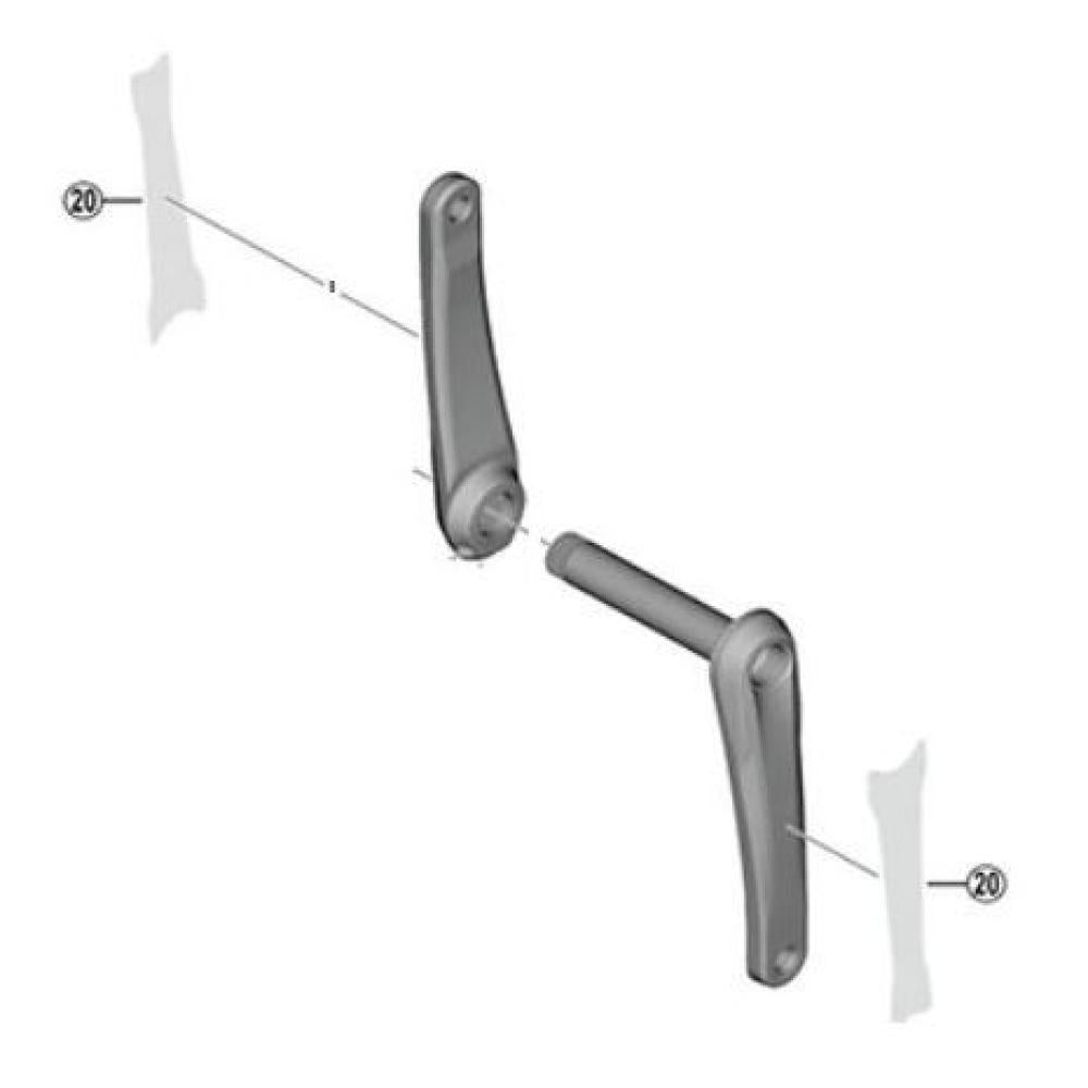 Kurbelgarnitur Zubehör, Deore Xt, Fc-m8100 Schutzaufkleber, 2 Stück, Für 175/180mm Kurbellänge, Entspricht Nr. 20 Auf Der Abbildung