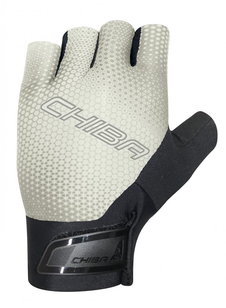 CHIBA Ergo Superlight - Radhandschuhe weiß, Größe M, gepolstert, atmungsaktiv