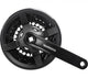 SHIMANO Kurbelgarnitur TOURNEY FC-TY301 Kurbelgarnitur - 6-fach, 7-fach, 8-fach, 150 mm, 42-34, 24 Zähne