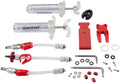 SRAM Pro V2 Scheibenbremsen Entlüftungs-Kit mit Spritzen, Schläuchen, Bleed Blocks, Werkzeugen und O-Ringen.