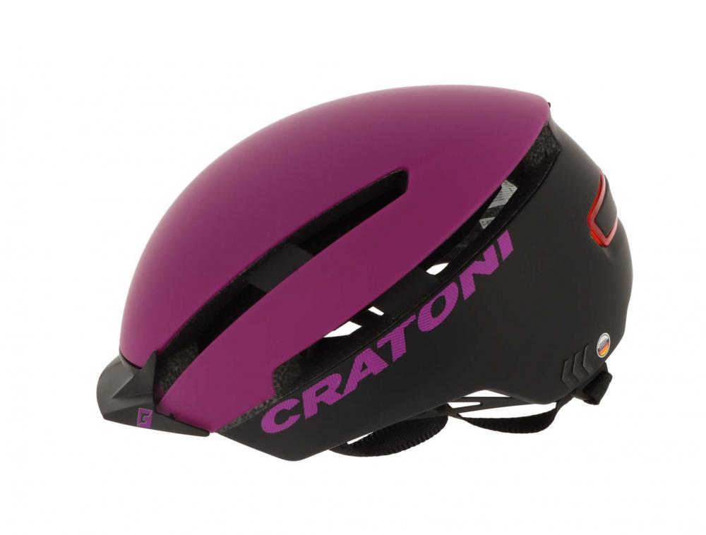 Cratoni Helm C-Loom City purple schwarz matt S/M 53 bis 58cm