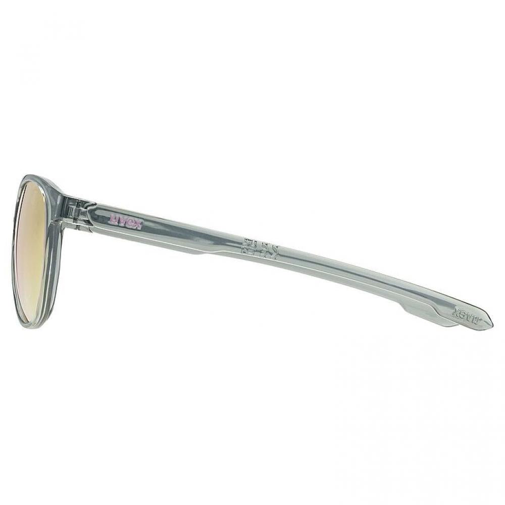 uvex LGL 54 smoke - MIRROR pink, Sonnenbrille für sportliche Lifestyle-Liebhaber, 100% UVA-, UVB- und UVC-Schutz bis 400 nm und klare Sicht