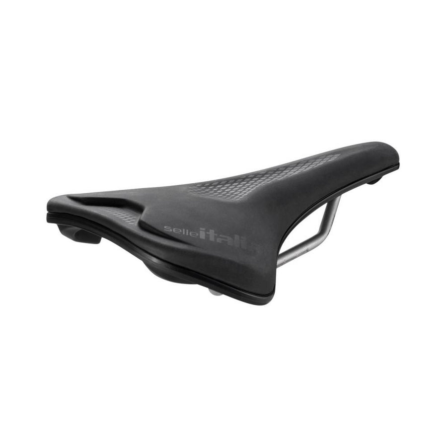 Selle Italia Model Y Superflow L2 black - ergonomischer Rennrad- und Gravel-Sattel mit 142 mm Breite, flexibler Komposit-Schale, Superflow-Aussparung