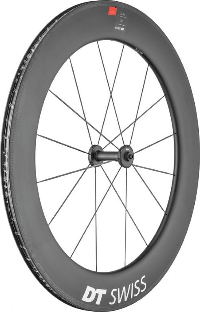 DT Swiss Laufrad ARC 1100 Dicut 80 622 x 17 mm schwarz - aero-optimiertes Zeitfahr-Hinterrad