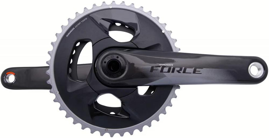 SRAM Force AXS Wide Kurbelgarnitur 177,5 mm - Steife Carbonkurbel für moderne 12-fach Road-Setups