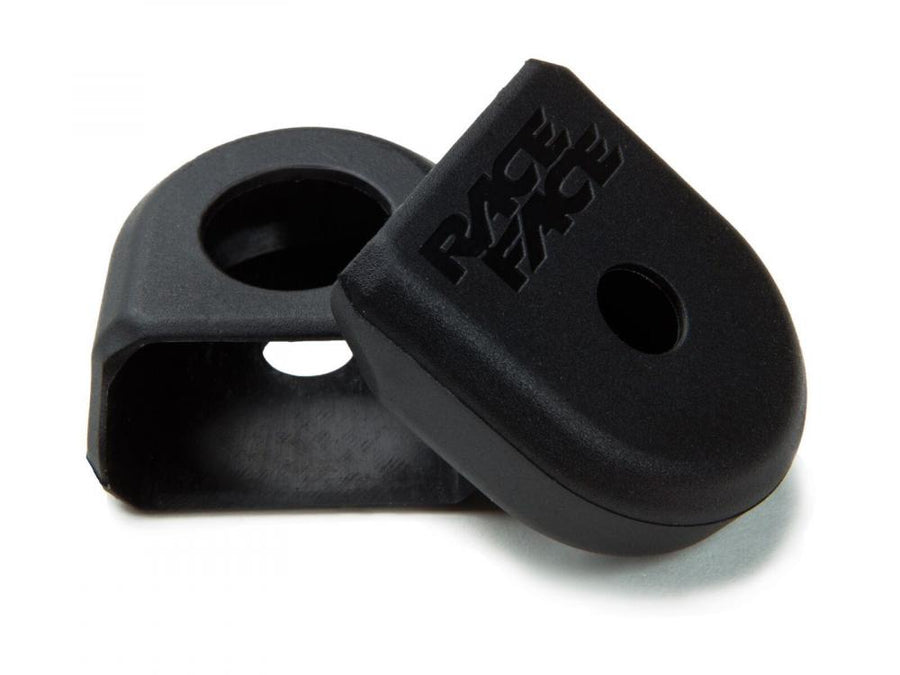 Race Face Crank Boot Kurbelschutz Kit, 2 Stk., Medium, schwarz - Schutz für MTB-Kurbeln