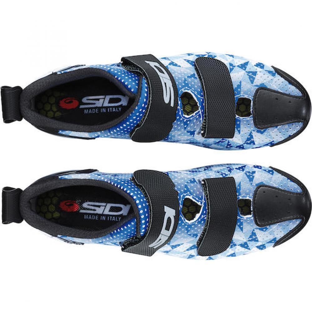 Sidi ROAD T-5 Air blue/white/black 43 Blau/weiß/schwarz - leichter Triathlon-Rennradschuh