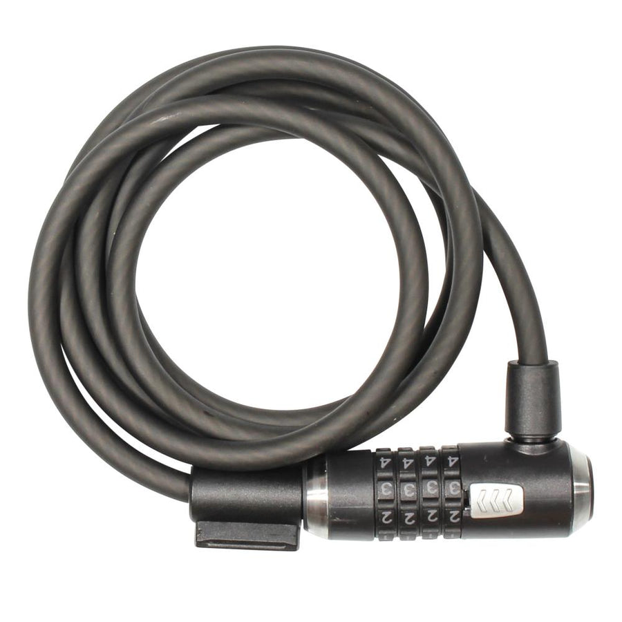 Kryptonite KryptoFlex Combo Cable 1230 Kabelschloss 12 Millimeter 305 Zentimeter 4-stelliges Zahlenschloss schwarz-grau