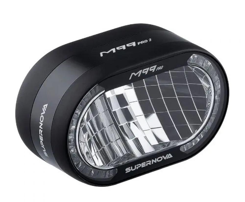 Supernova M99 Mini Pro OEM E-Bike Scheinwerfer 25 km/h - 1500 Lumen Fernlicht - 700 Lumen Abblendlicht - nur Scheinwerfer ohne Kabel