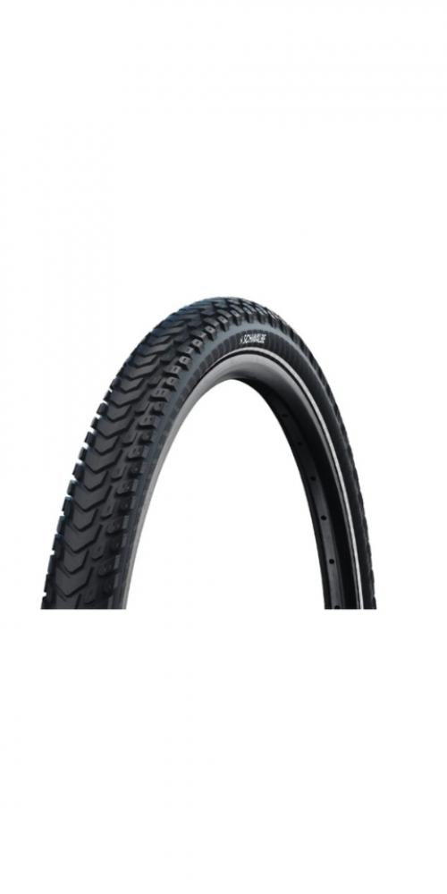 Schwalbe Marathon Mondial Drahtreifen 57-622 Schwarz/Reflex - robuster Reise- und Trekkingreifen