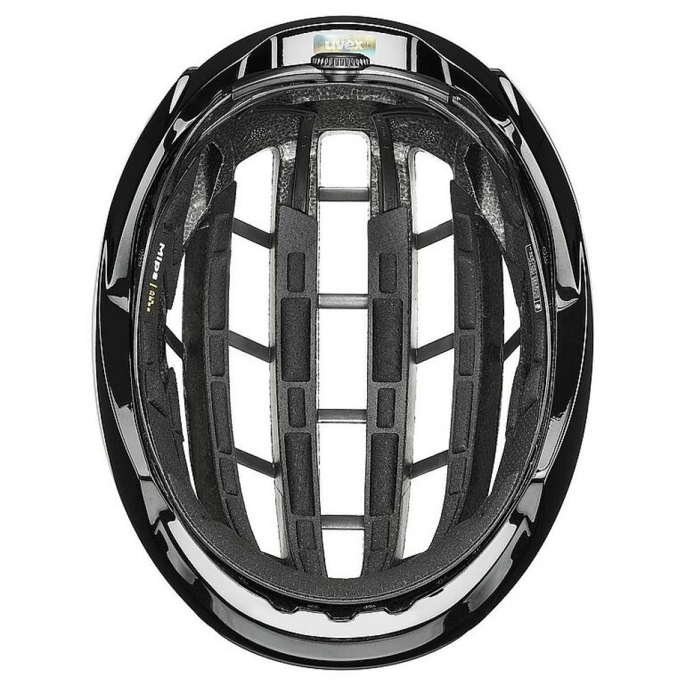 uvex surge aero MIPS Rennradhelm, black matt, 59-61cm, mit Aero-Cover für Top-Aerodynamik, MIPS Air Node, 3D IAS, Brillengarage, leicht & sicher, Pro-Level