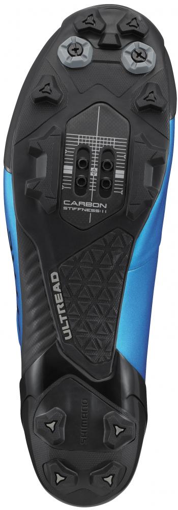 SHIMANO Fahrradschuhe XC903 Herren/Damen MTB SPD Fahrradschuhe Größe 47 breit Blau