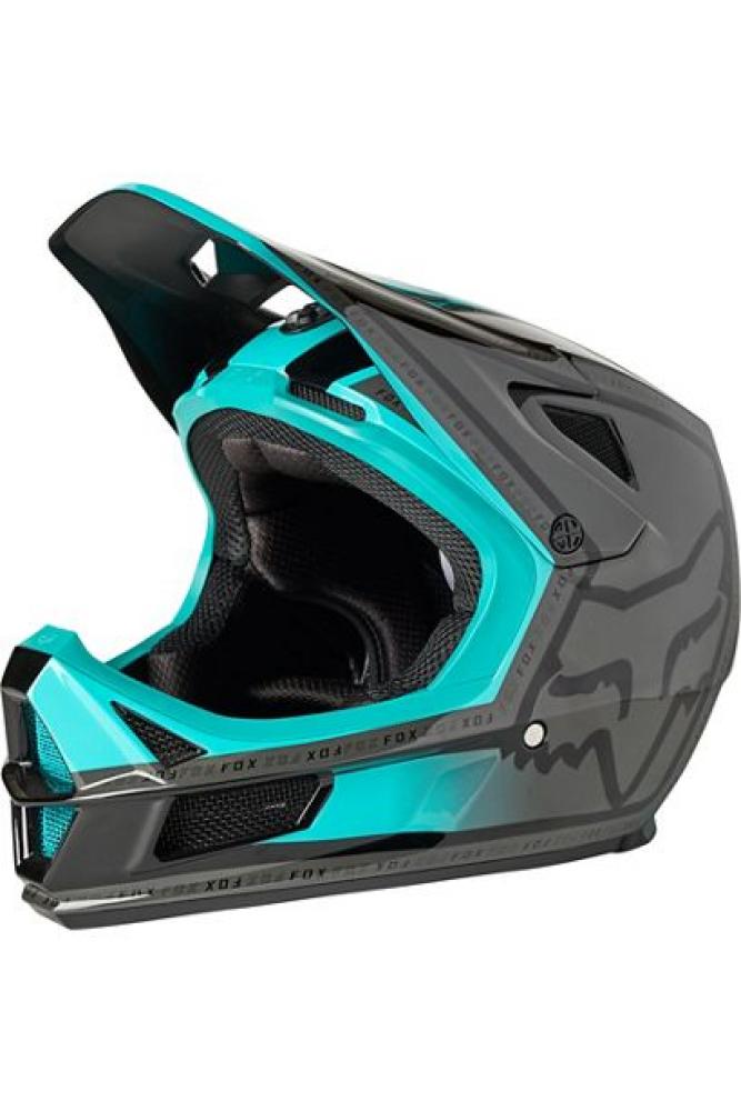 FOX Helm RAMPAGE COMP CALI CE CPSC Full Face Schutz Helm teal S