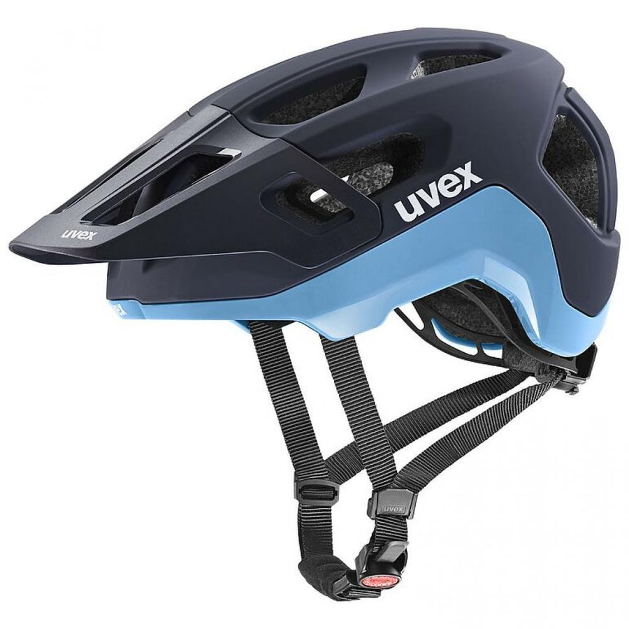 Uvex React MTB-Helm deep space-azure matt 56-59 cm - Double Inmould, 3D IAS, Monomatic, EN 1078
