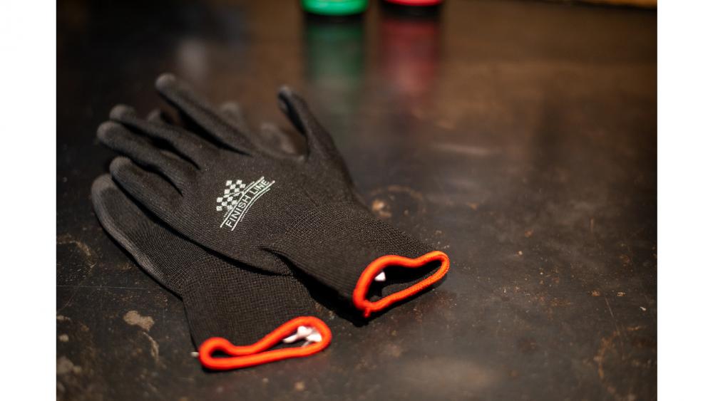 Finish Line Mechanic Grip Gloves, Small/Medium, PU-beschichtet, latexfrei, atmungsaktiv, wiederverwendbar, ideal für präzise Fahrradreparaturen