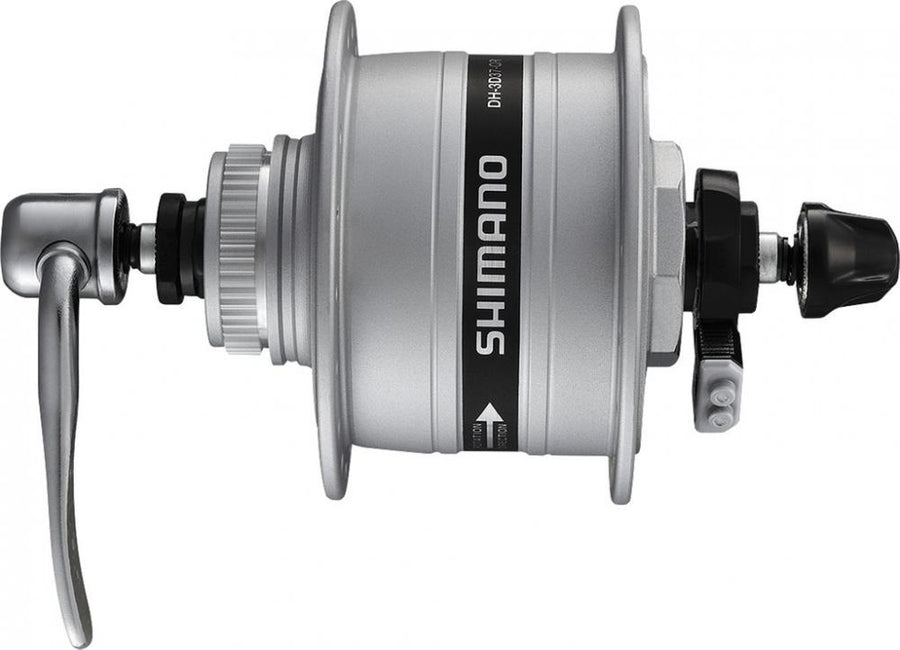 SHIMANO Nabendynamo DH-3D37 6 Volt/3 Watt 36 Loch Center-Lock Silber