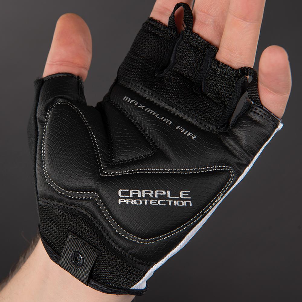 CHIBA Cool Air - Radhandschuhe kurz, weiß, Größe L, atmungsaktiv