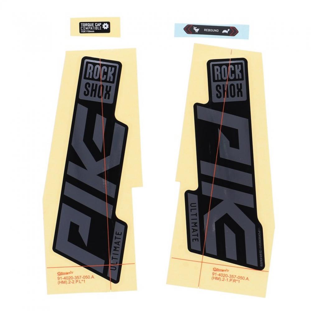 RockShox Gabel Decal-Kit Pike Ultimate 27|29 Zoll 11.4018.105.044 gloss Polar-Folie für schwarz