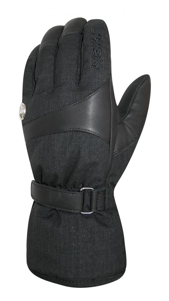 CHIBA St. Moritz - wasserdichte Winter-Radhandschuhe, Primaloft, Touchfunktion, Größe 9, schwarz