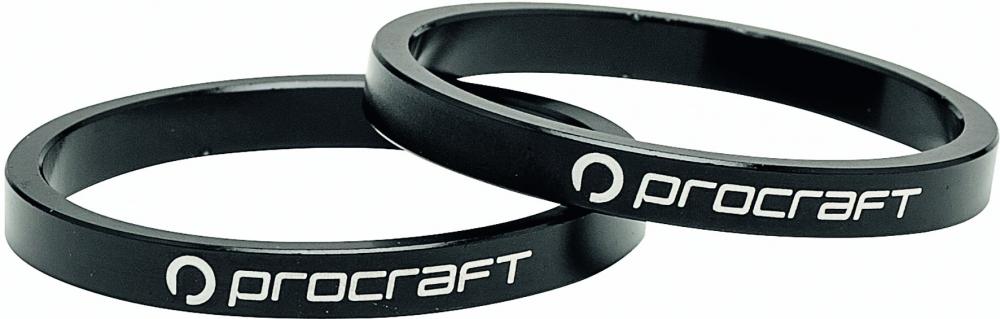 Procraft Ahead Spacer Alu 5 mm 1.5 Zoll Schwarz - Präzise Lenkeranpassung