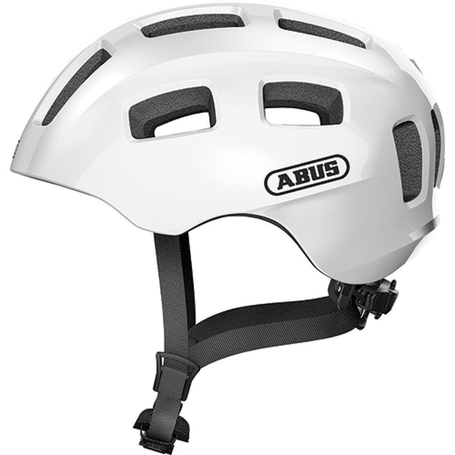 Abus Kinderhelm Youn-I 2.0 pearl weiß S 48 bis 54cm