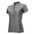 CHIBA Lady Melange Shirt - Radsport Damen-Trikot hellgrau 4XL, atmungsaktiv, 3 Rückentaschen