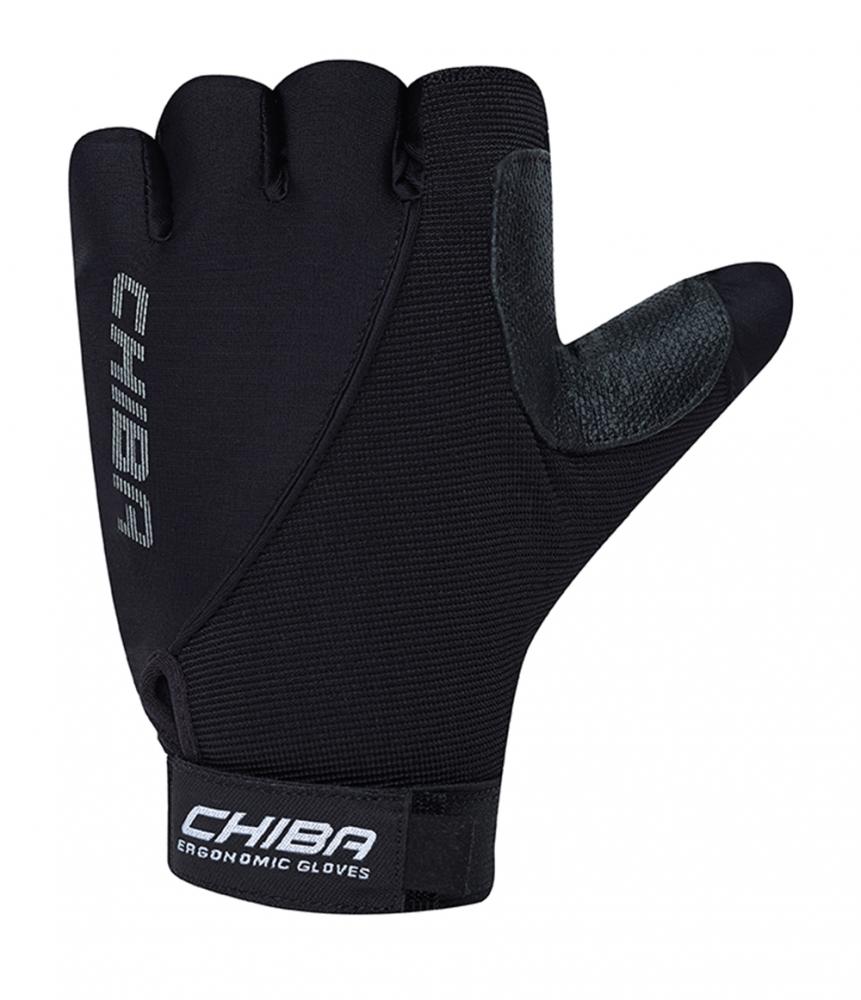 CHIBA Argon Premium II - Radhandschuhe XL schwarz mit Gelpolster & Aramidschutz