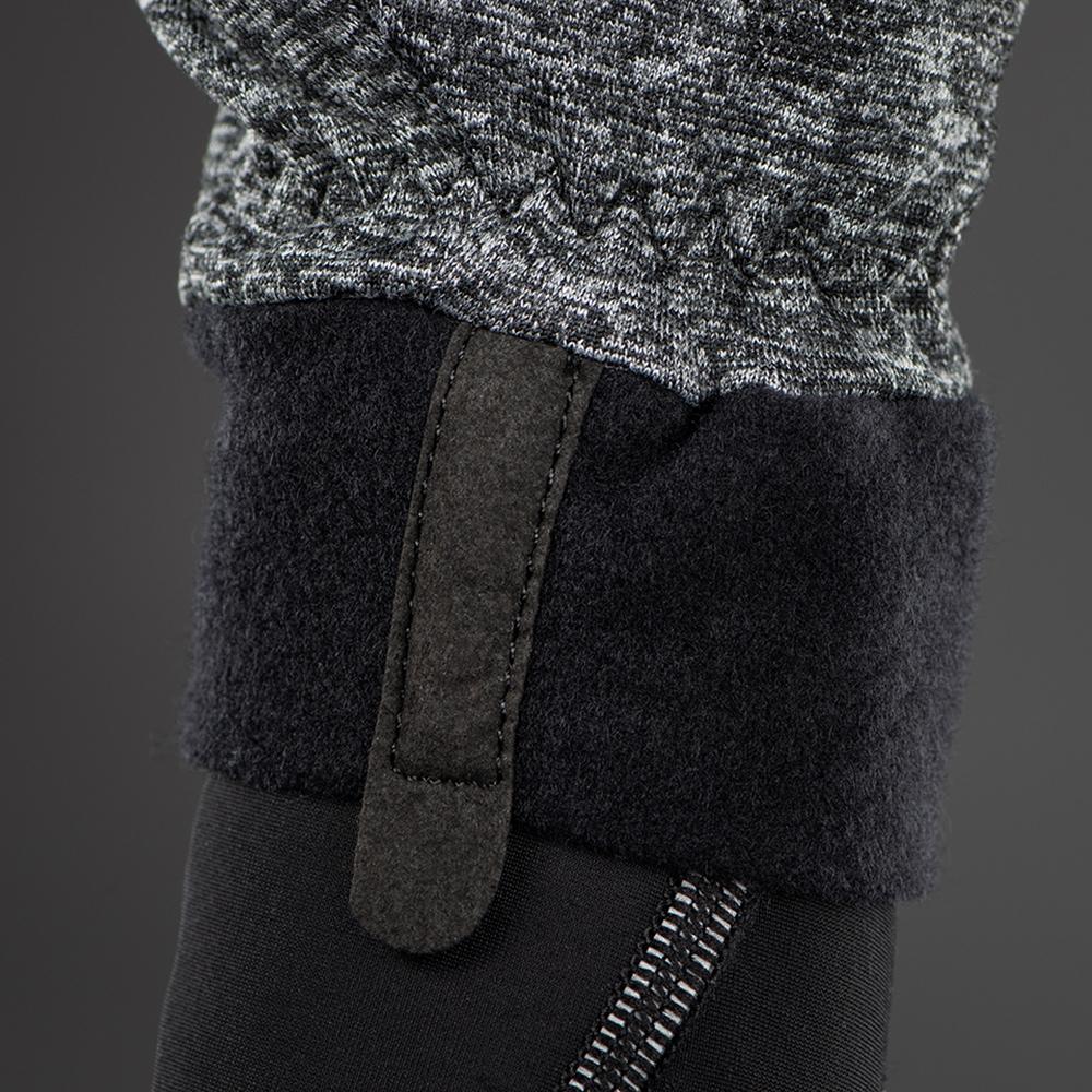 CHIBA Allround Light - Radhandschuhe hellgrau XL, Polartec-Fleece, Touchfunktion