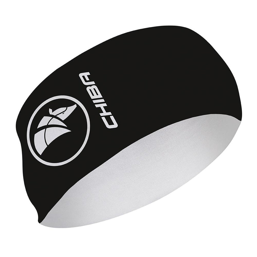 CHIBA Headband Summer - leichtes, elastisches Stirnband mit UV-Schutz, schwarz, EG