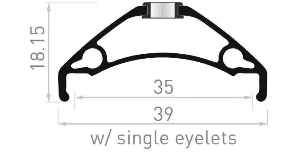 CONTEC Xeta Felge 27.5 Zoll 35-584 32 Loch schwarz Aluminium SV Disc MTB Trekking E-Bike Hohlkammer