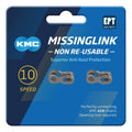 KMC 10NR EPT 10s Missing Link 10-fach silber - zeitgemäße Lösung für Kettenverschlüsse