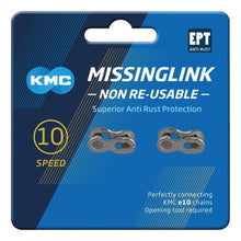 KMC 10NR EPT 10s Missing Link 10-fach silber - zeitgemäße Lösung für Kettenverschlüsse