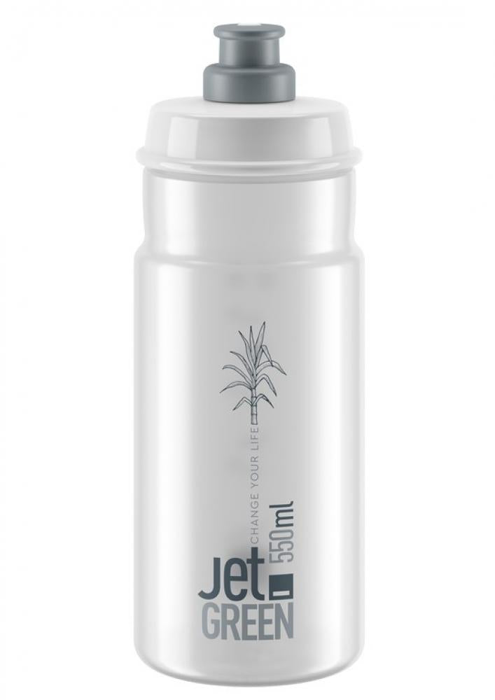 Trinkflasche Jet Green 550ml Klar Grau Biokunststoff