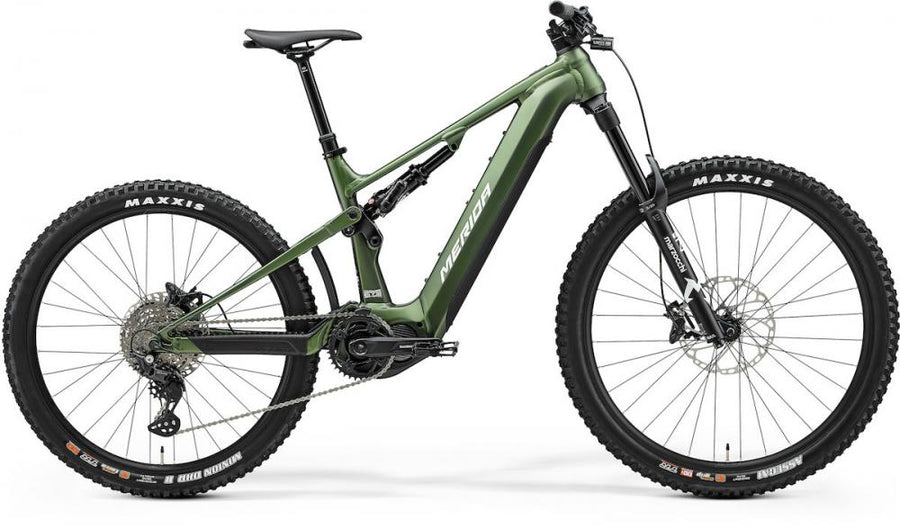 Merida eONE-SIXTY 675 IV1 XL (47) grün/weiß - kraftvolles E-MTB für anspruchsvolle Trails