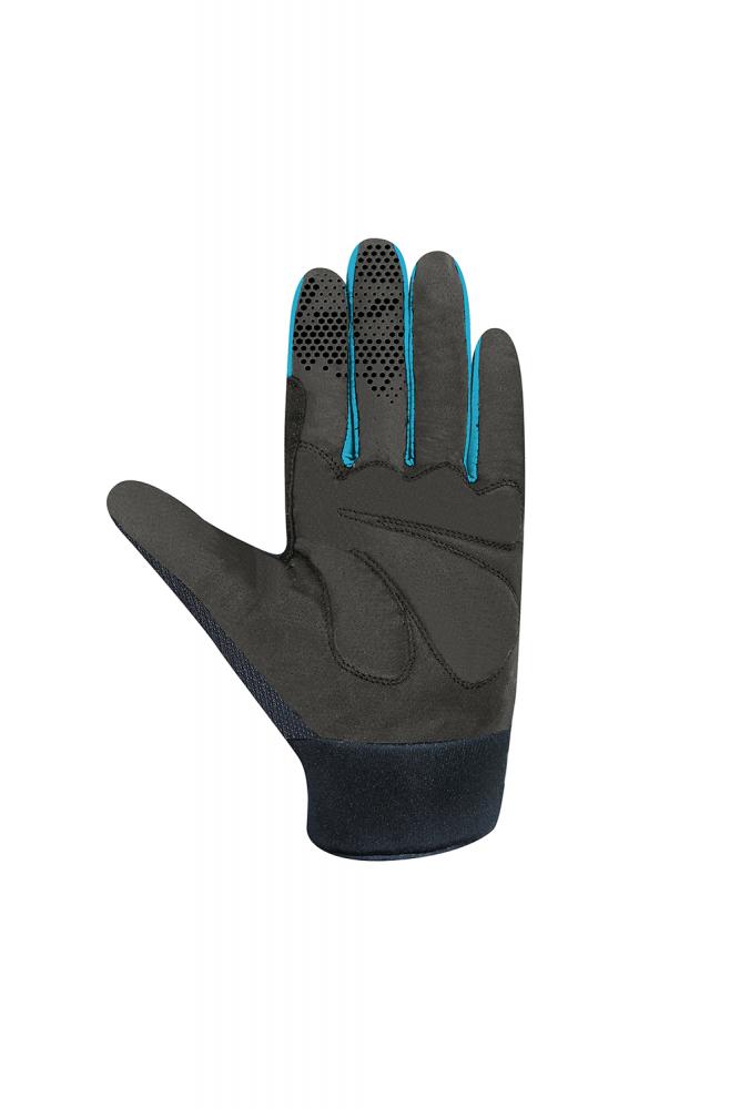 CHIBA Blade - Radhandschuhe kurz, schwarz/türkis, S, atmungsaktiv, Touchfinger