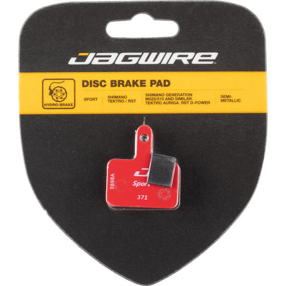 Jagwire Bremsbeläge Disc Sport Semi-Metallic - Shimano/Tektro kompatibel, Rot
