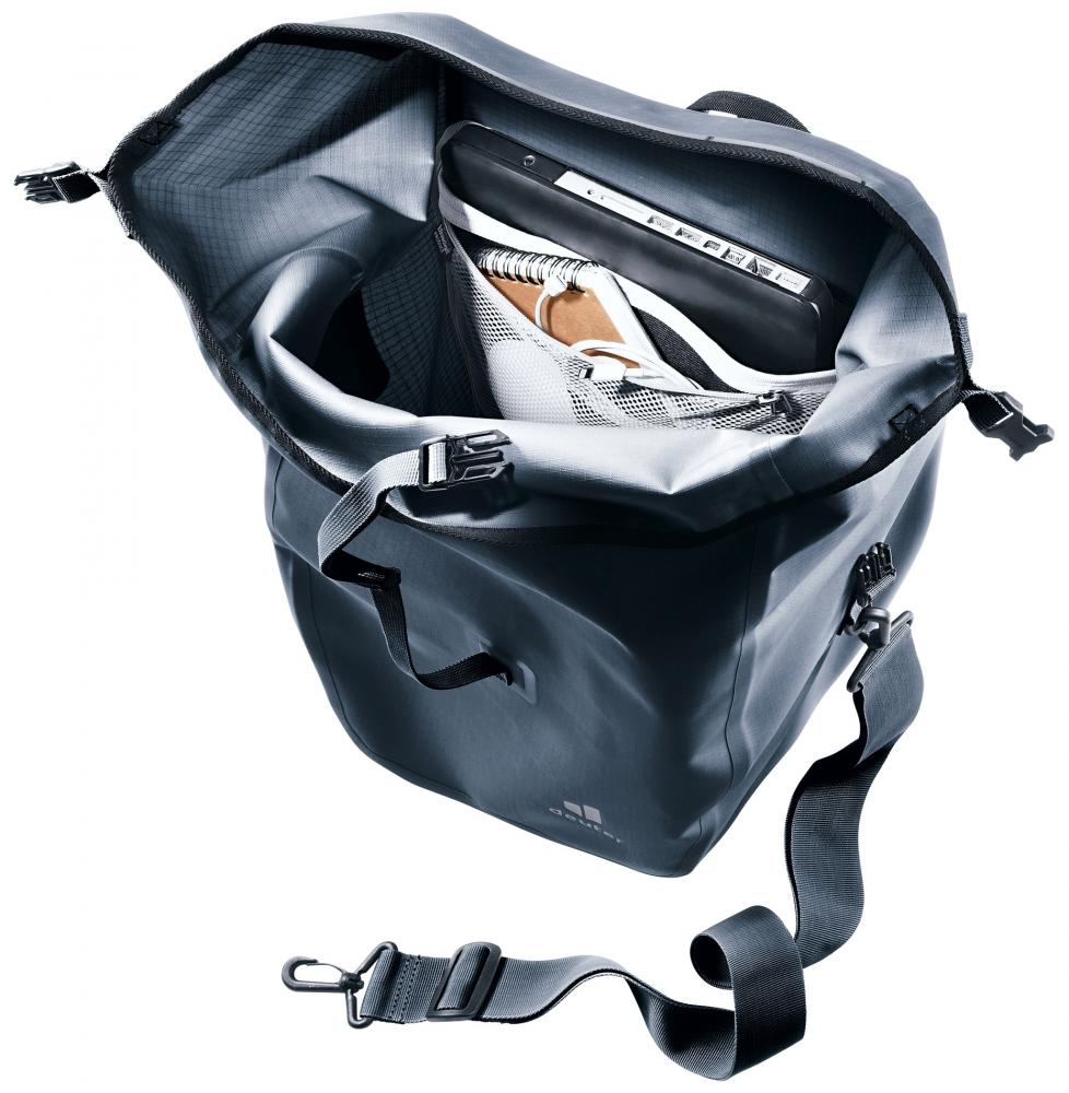 Deuter Visby 25+5 Gepäckträgertasche Schwarz - Wasserdicht IPX4 & Reflektierend